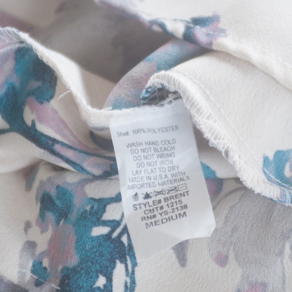 Asher By Fab'rik Size M Watercolor Floral Romper - Picture 8 of 8